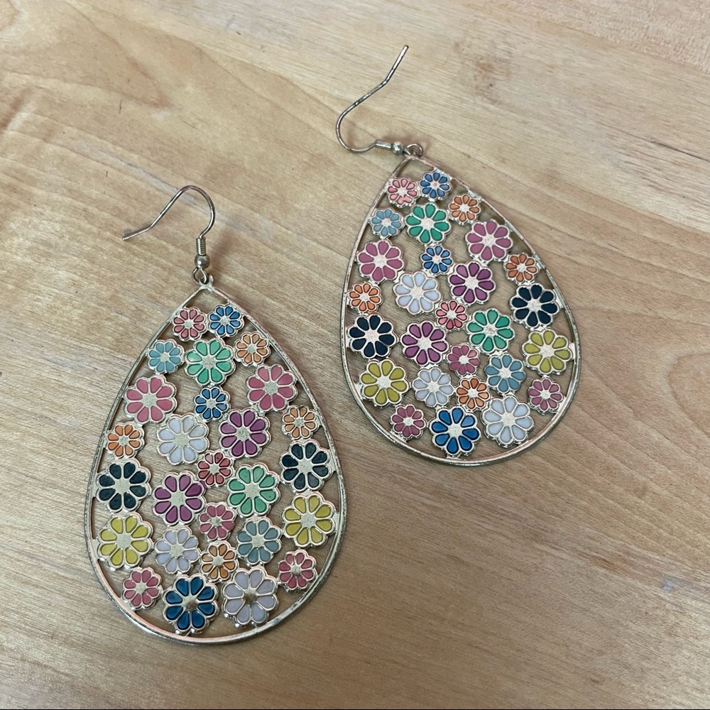 Set Of Two Boho Multi-Color Earrings (Two Pieces) - image 8